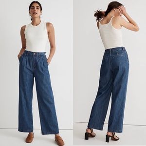 Madewell The Tall Harlow Wide-Leg Jean in Fairson Wash size 25T Baggy Straight